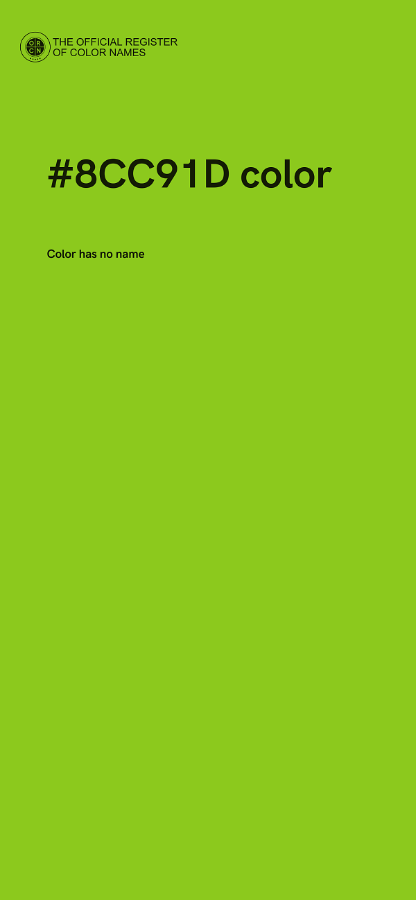 #8CC91D color image