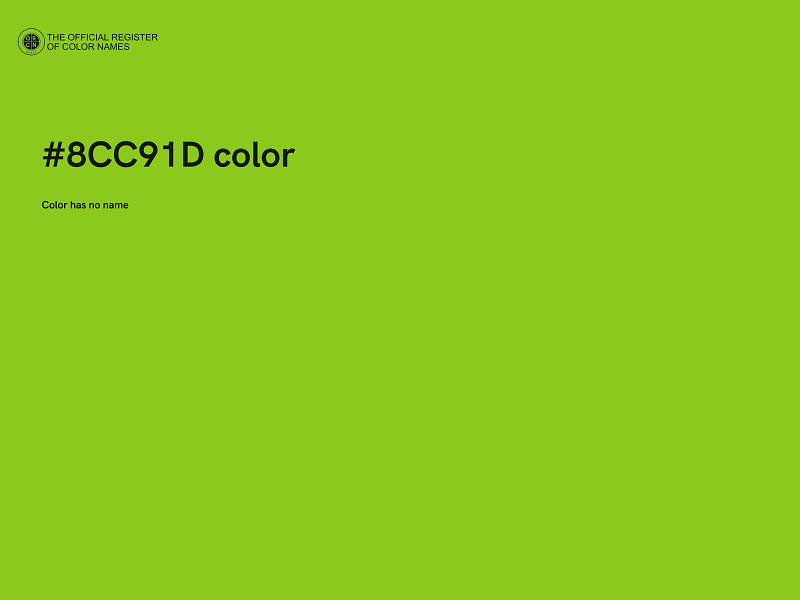#8CC91D color image