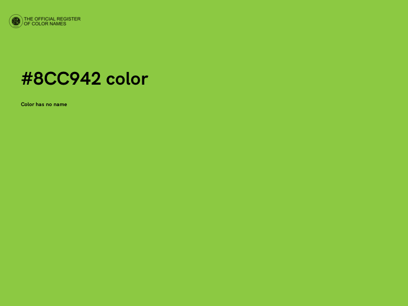 #8CC942 color image