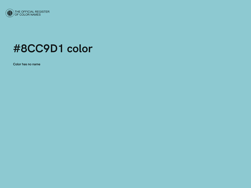 #8CC9D1 color image