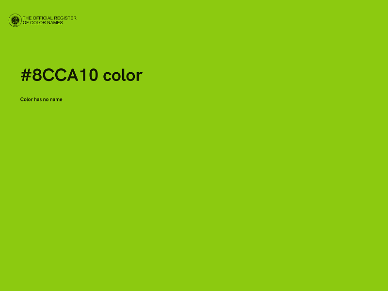 #8CCA10 color image