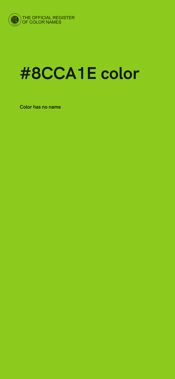 #8CCA1E color image
