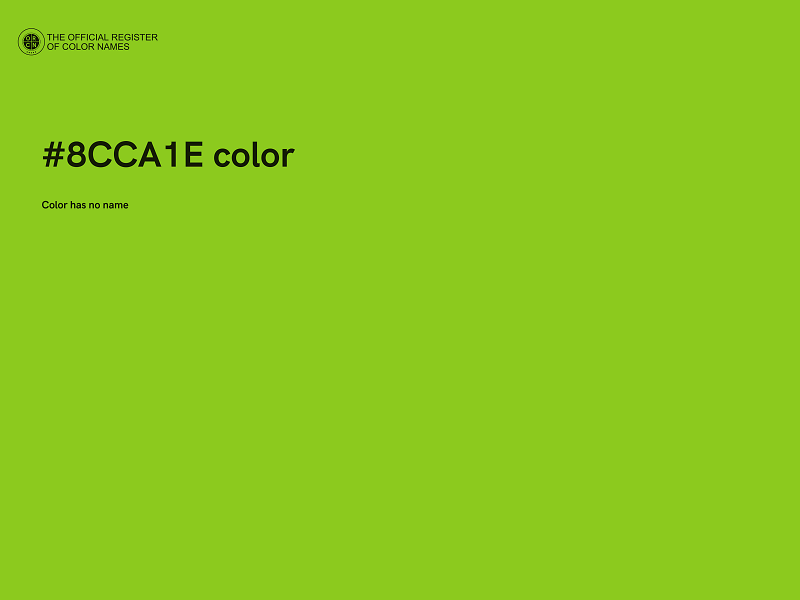 #8CCA1E color image