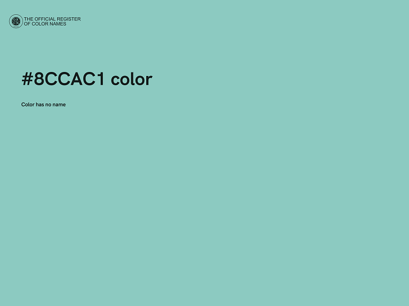 #8CCAC1 color image