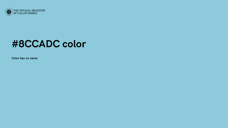 #8CCADC color image