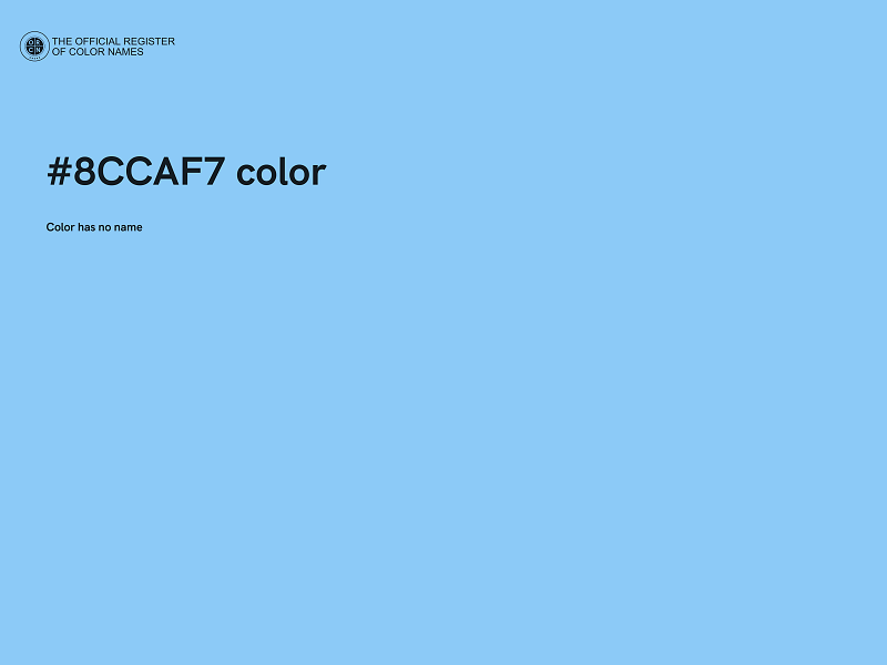 #8CCAF7 color image