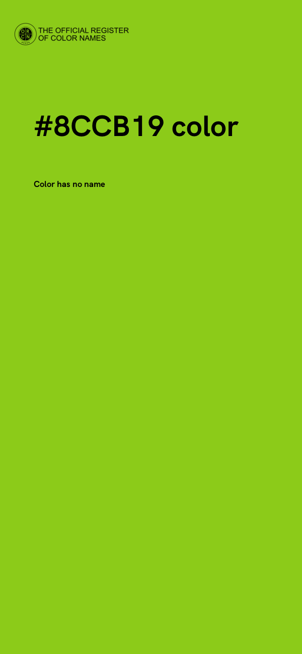 #8CCB19 color image