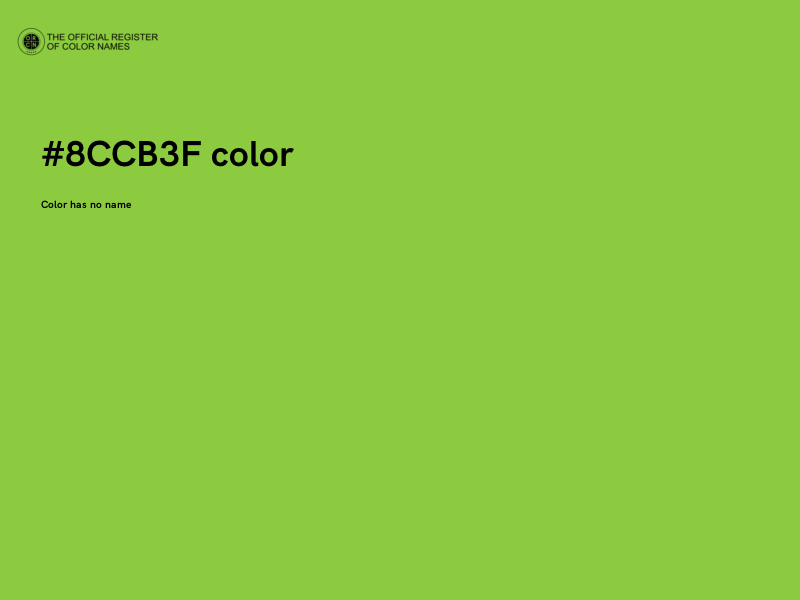 #8CCB3F color image