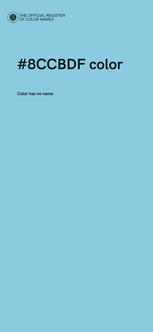 #8CCBDF color image