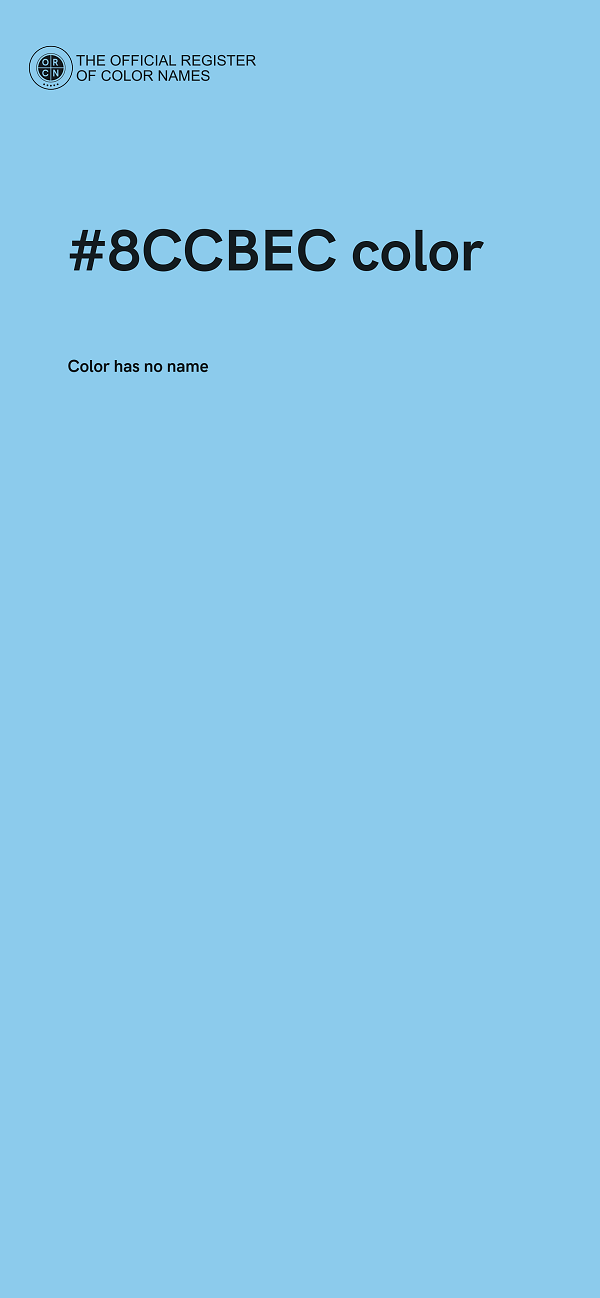#8CCBEC color image