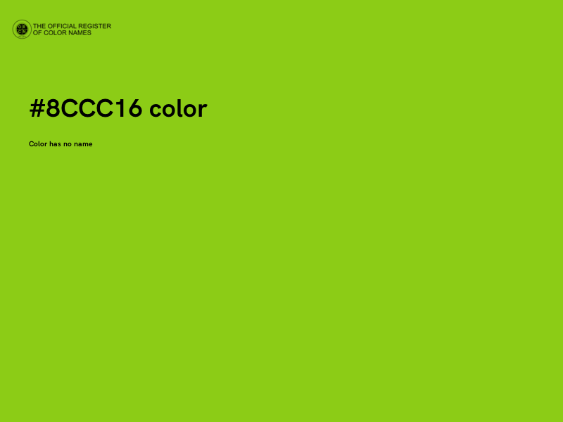 #8CCC16 color image
