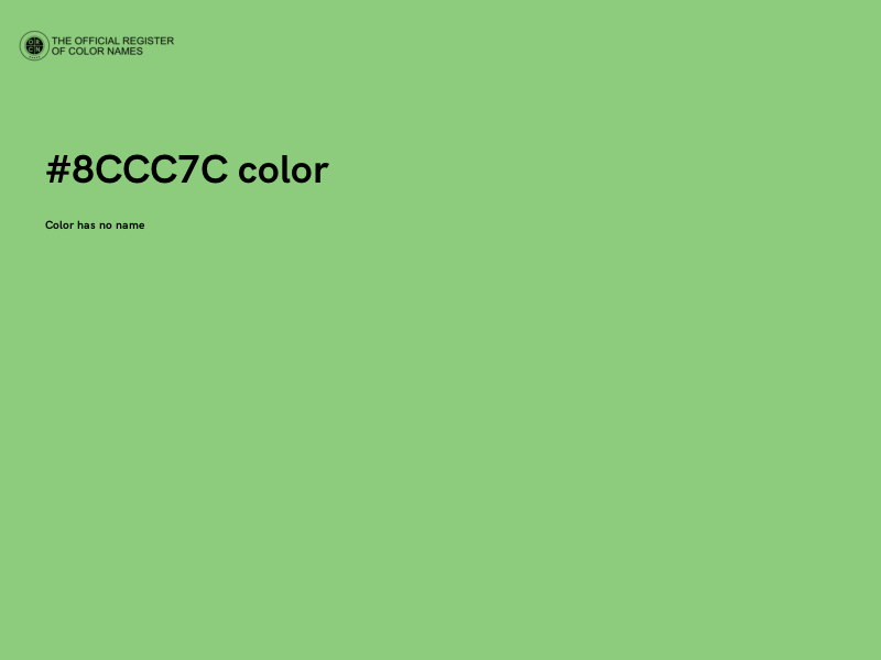 #8CCC7C color image