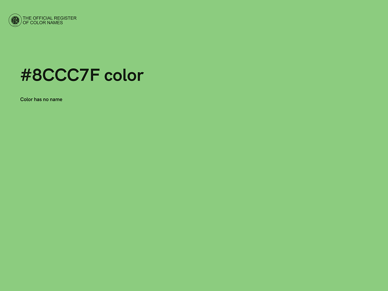 #8CCC7F color image