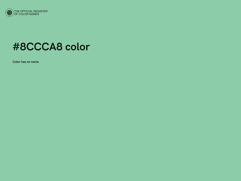 #8CCCA8 color image