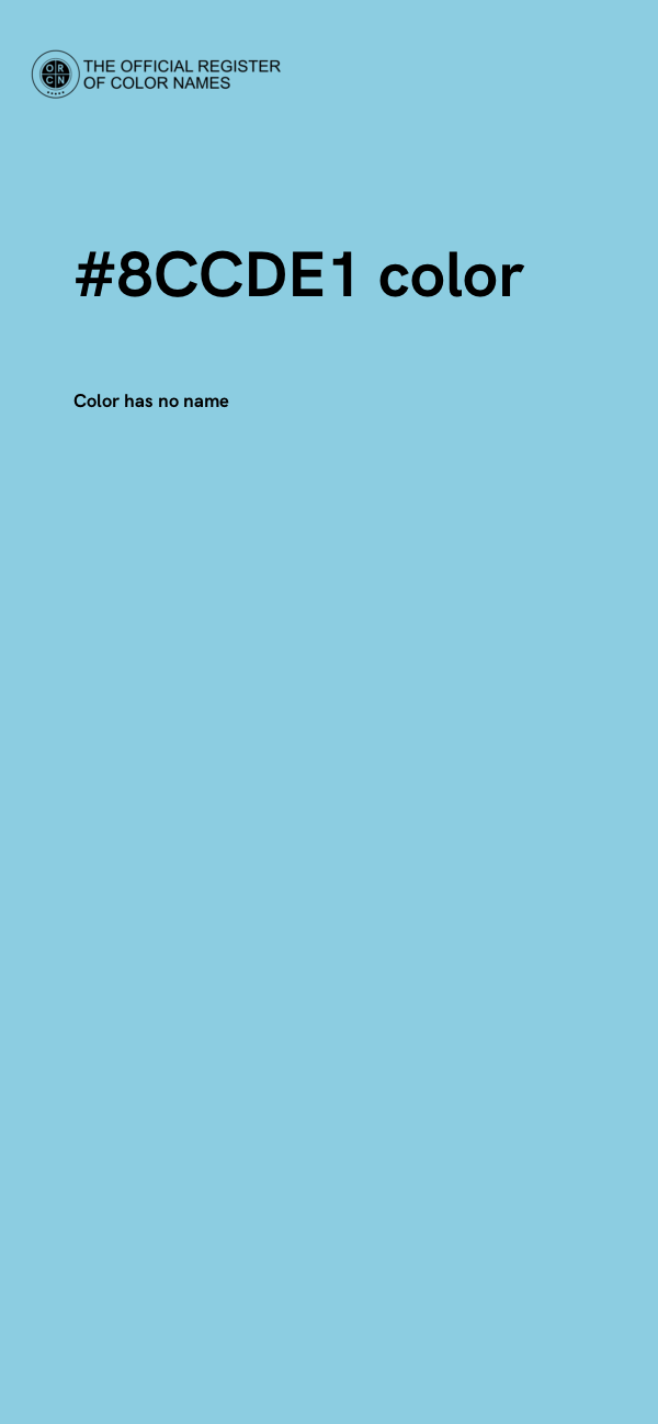 #8CCDE1 color image
