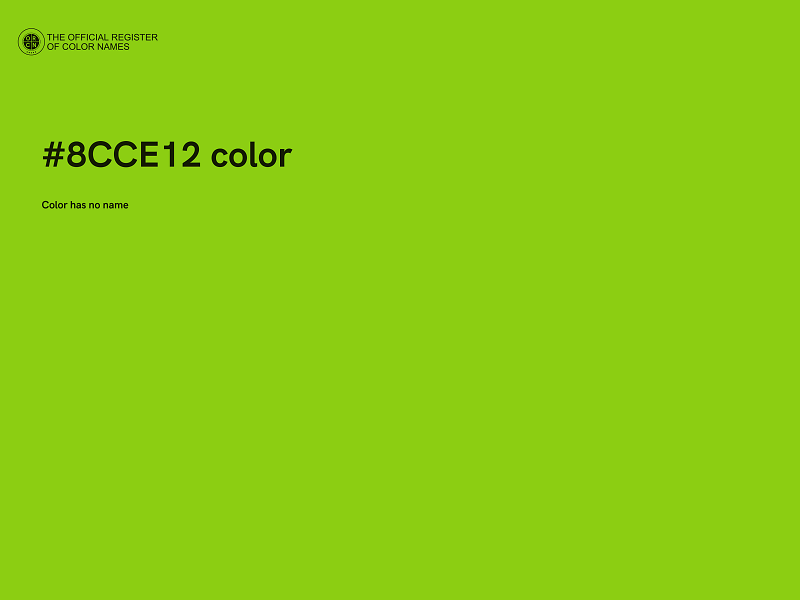 #8CCE12 color image