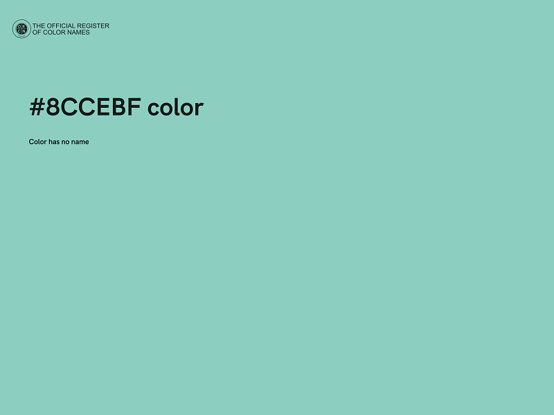 #8CCEBF color image