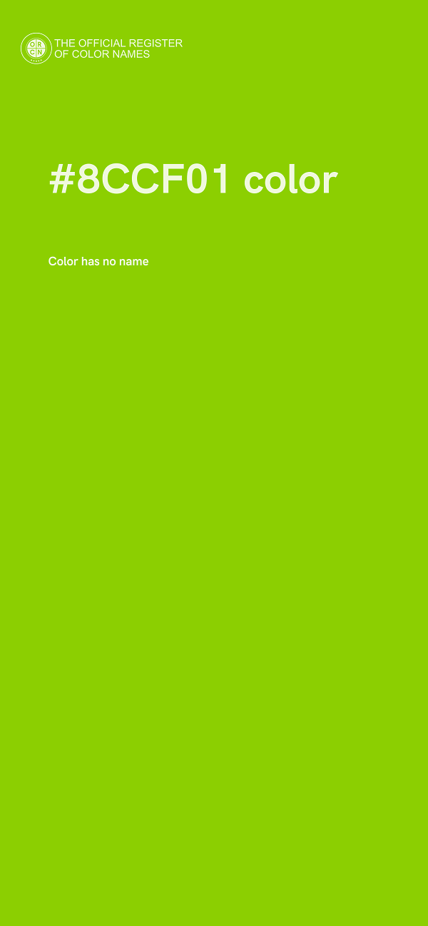 #8CCF01 color image