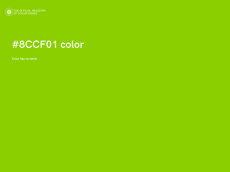 #8CCF01 color image
