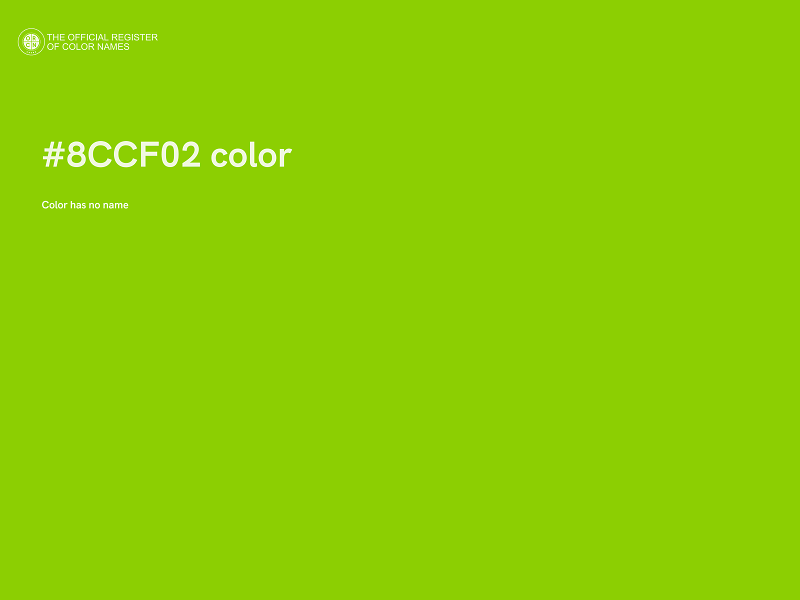 #8CCF02 color image