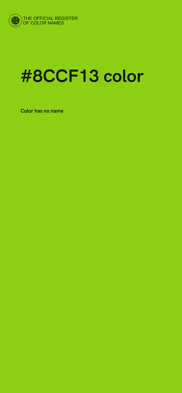 #8CCF13 color image