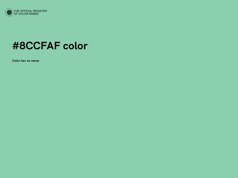 #8CCFAF color image