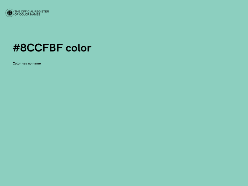 #8CCFBF color image
