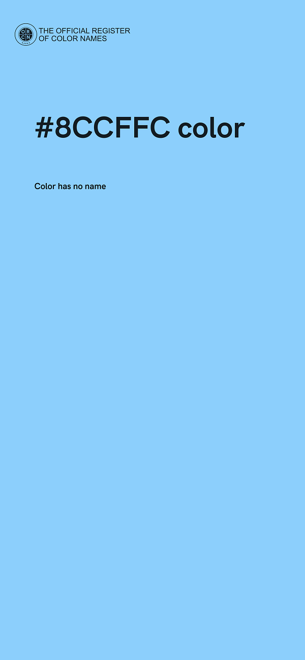 #8CCFFC color image