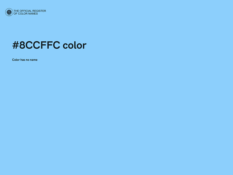 #8CCFFC color image