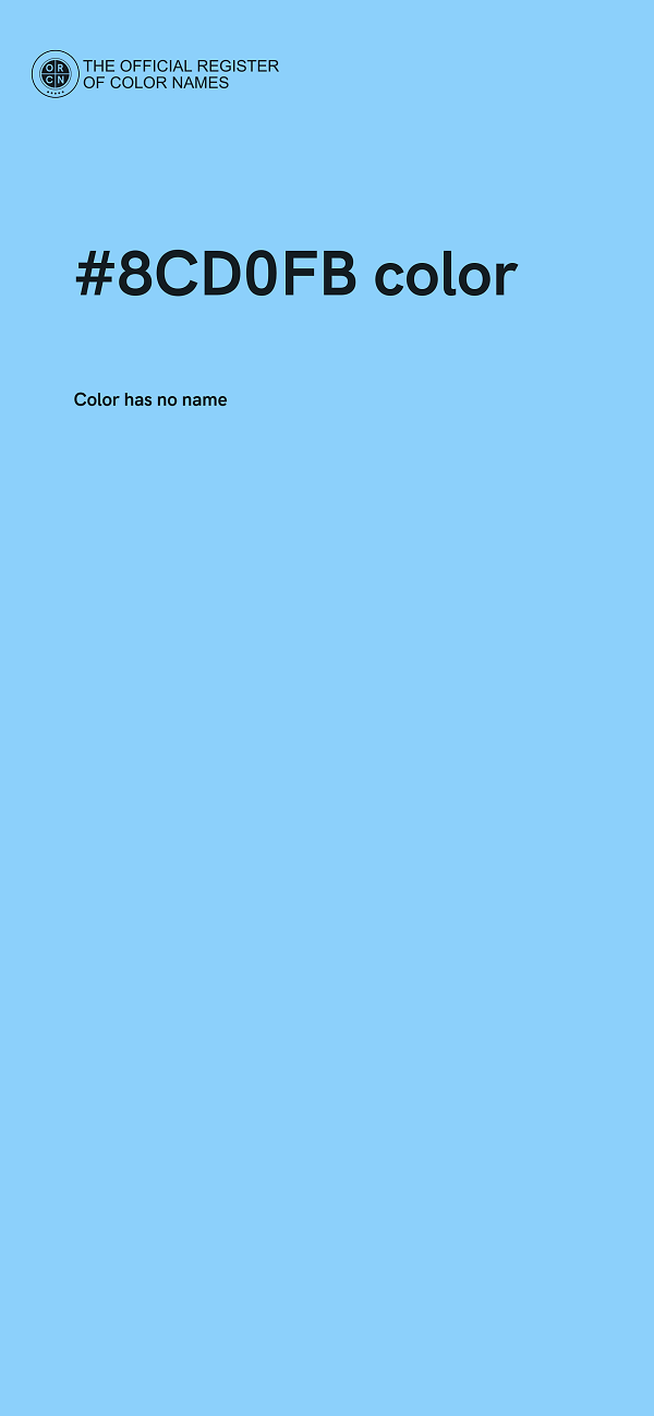 #8CD0FB color image