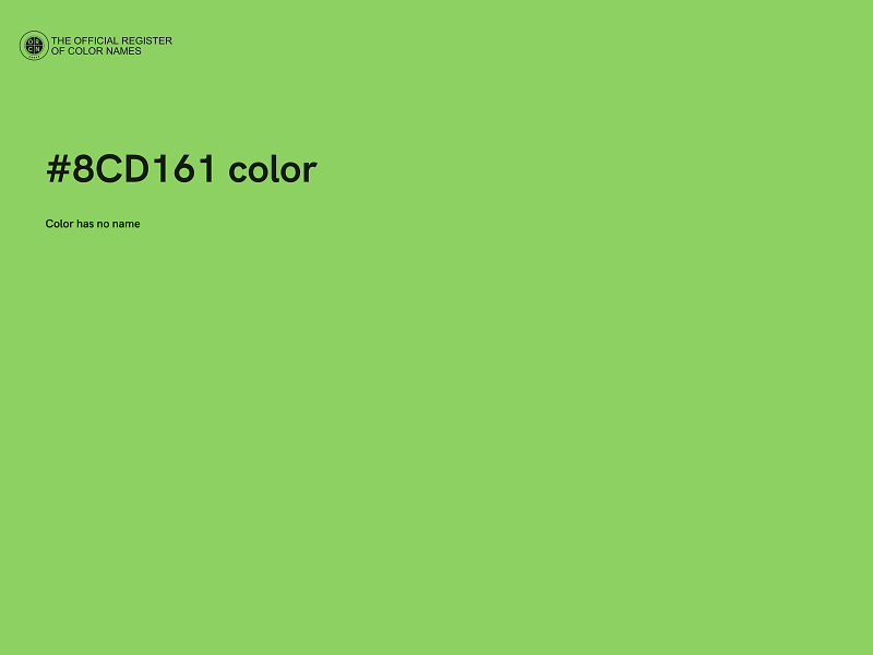 #8CD161 color image