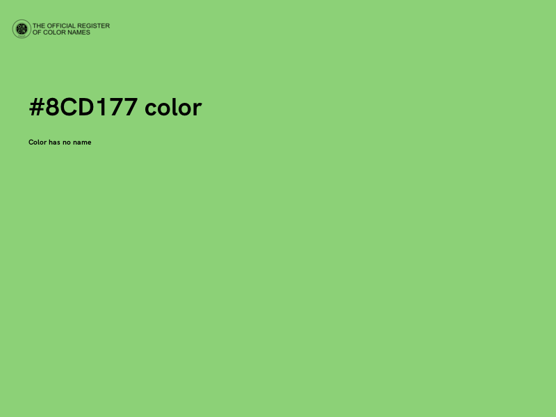 #8CD177 color image