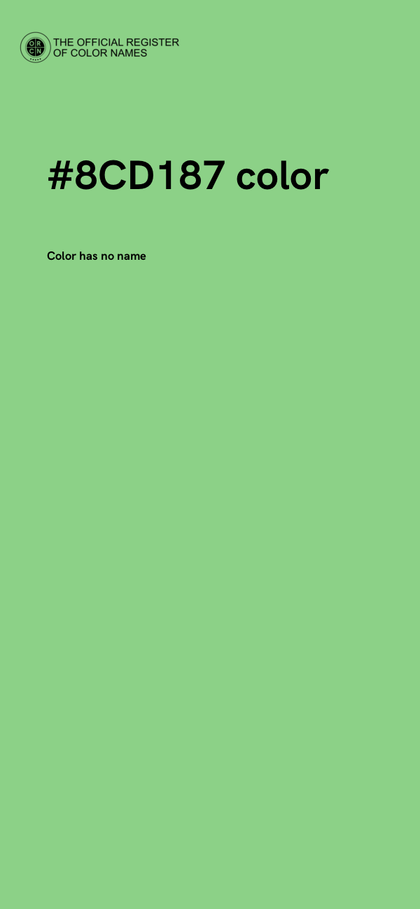 #8CD187 color image