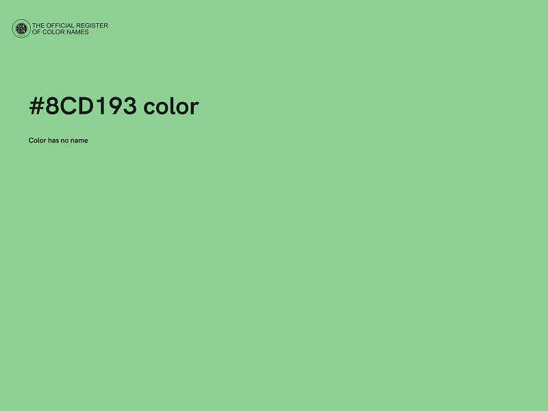 #8CD193 color image