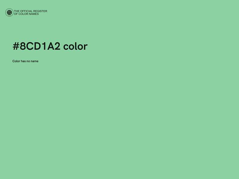 #8CD1A2 color image