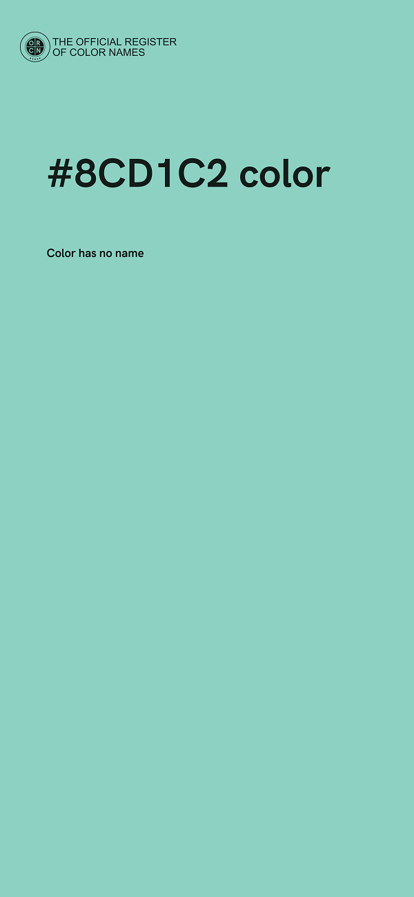 #8CD1C2 color image