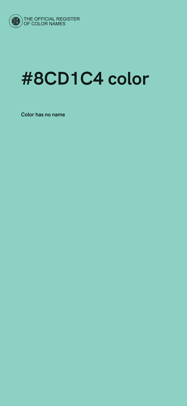 #8CD1C4 color image