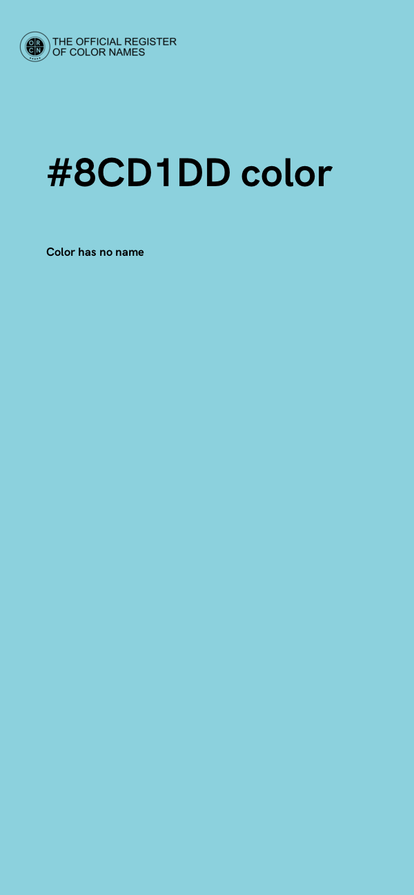 #8CD1DD color image