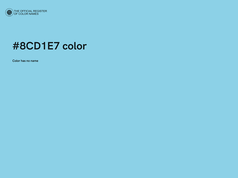 #8CD1E7 color image