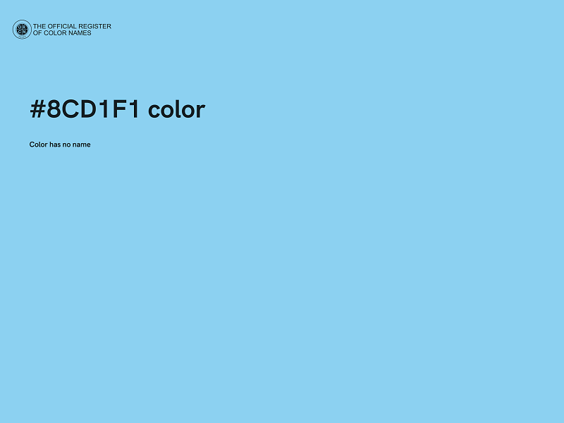 #8CD1F1 color image