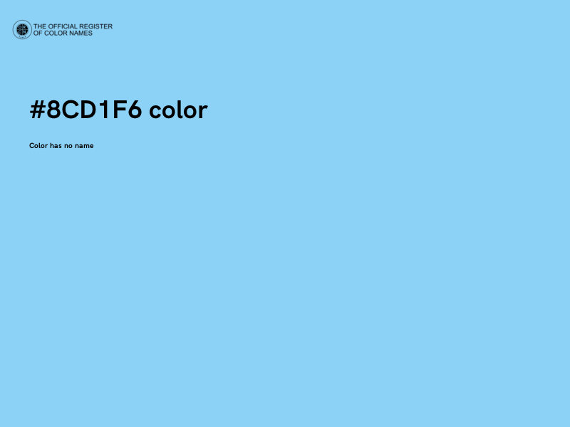 #8CD1F6 color image