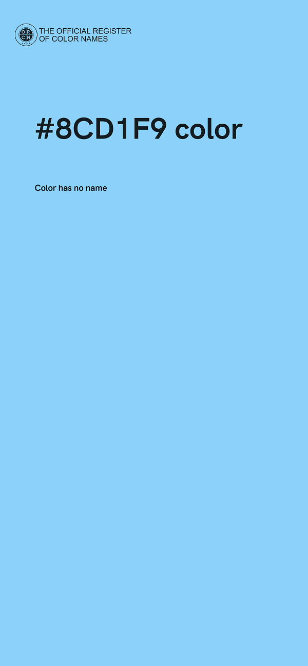 #8CD1F9 color image