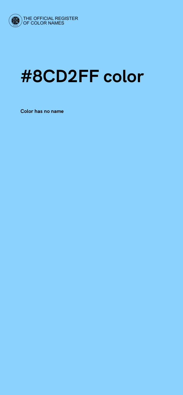 #8CD2FF color image