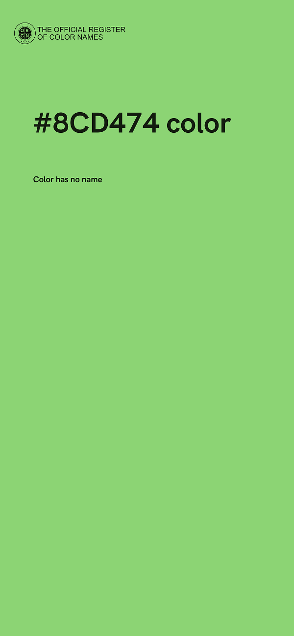 #8CD474 color image