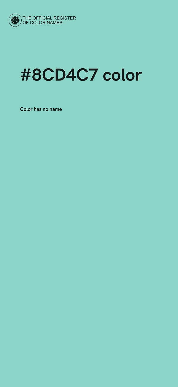 #8CD4C7 color image
