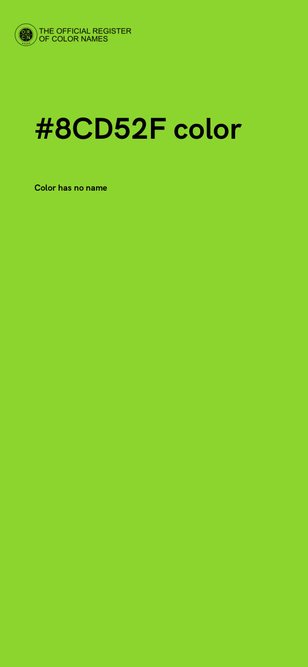 #8CD52F color image