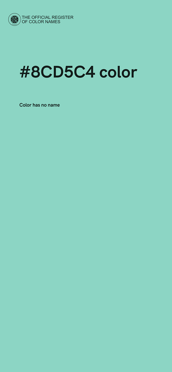 #8CD5C4 color image