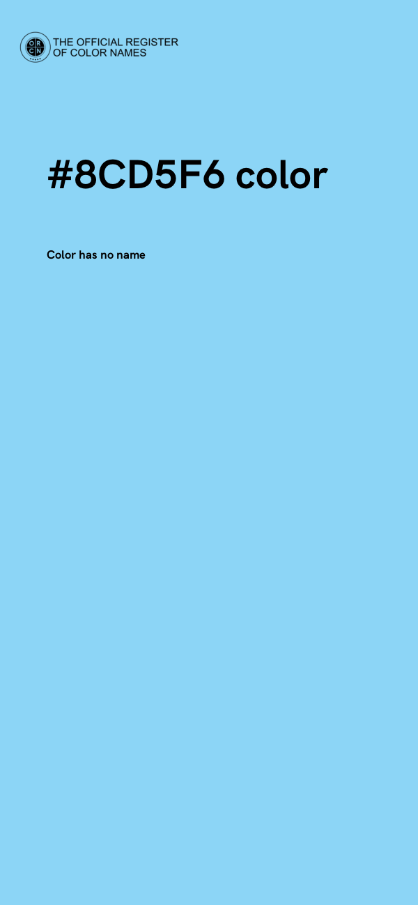 #8CD5F6 color image