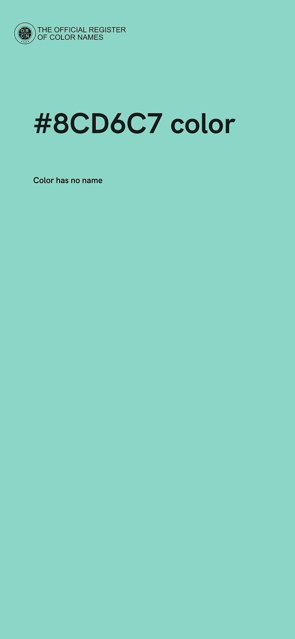 #8CD6C7 color image