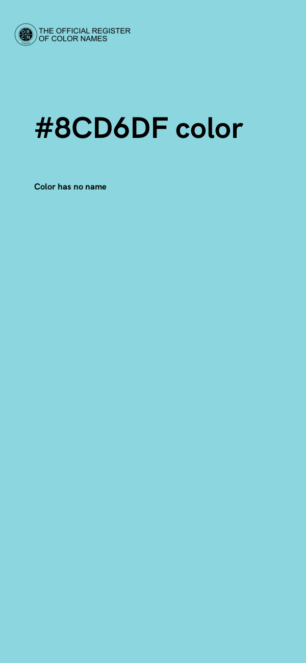 #8CD6DF color image